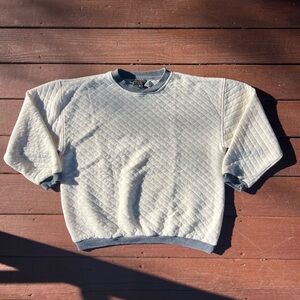 Late 80s Genuine White Vintage Never Worn Gitano Rock Face Tag Size XL Crewneck